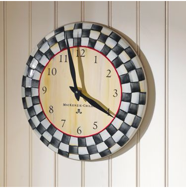 COURTLY CHECK ENAMEL CLOCK .png