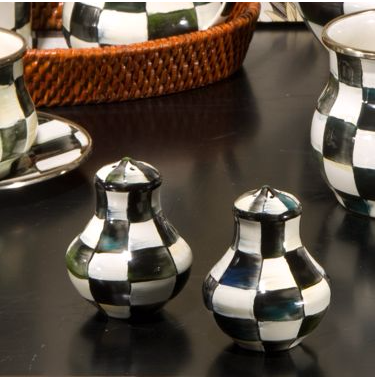 COURTLY CHECK ENAMEL SALT & PEPPER SHAKERS.png