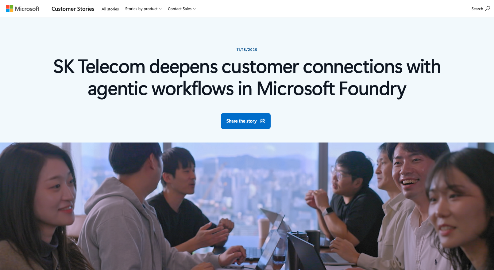 Microsoft SK Telecom Customer Story