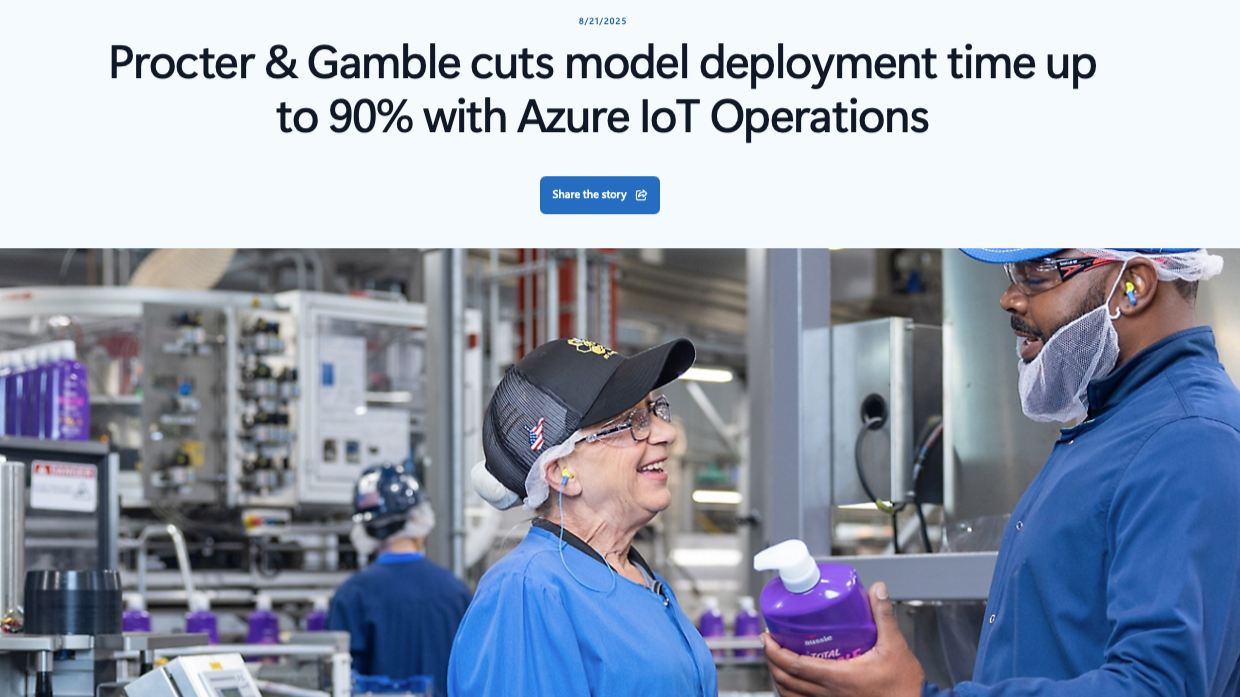 Microsoft P&G Customer Story
