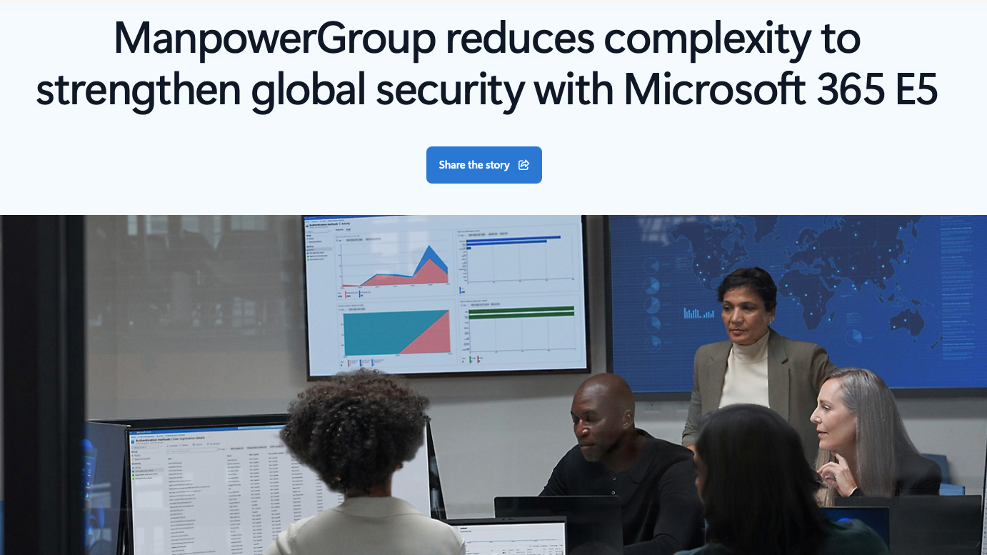 Microsoft ManpowerGroup Customer Story