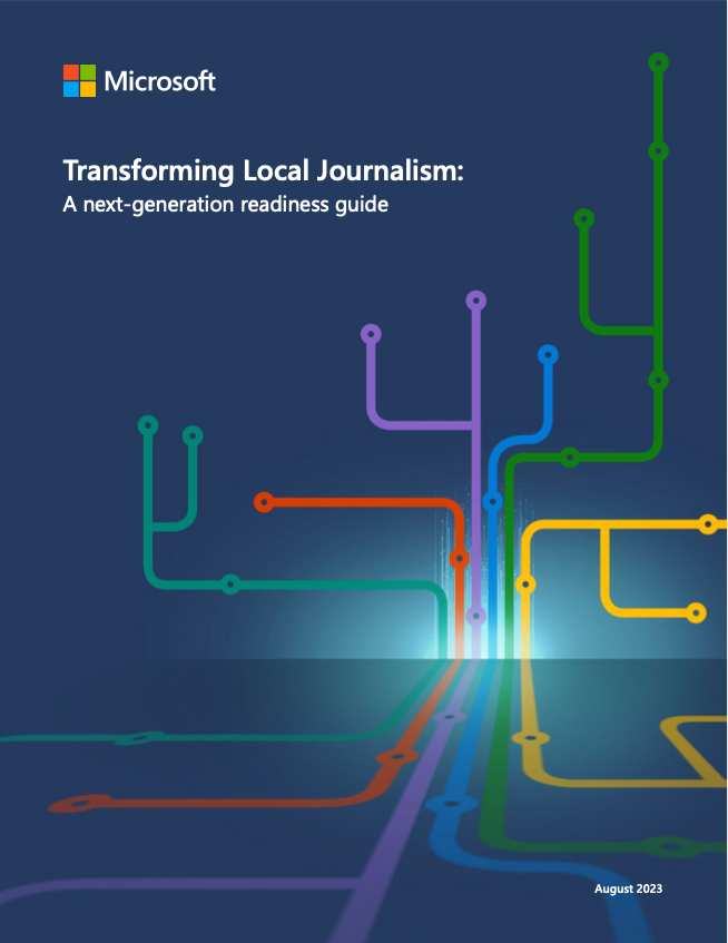 Microsoft - Transforming Local Journalism guidebook