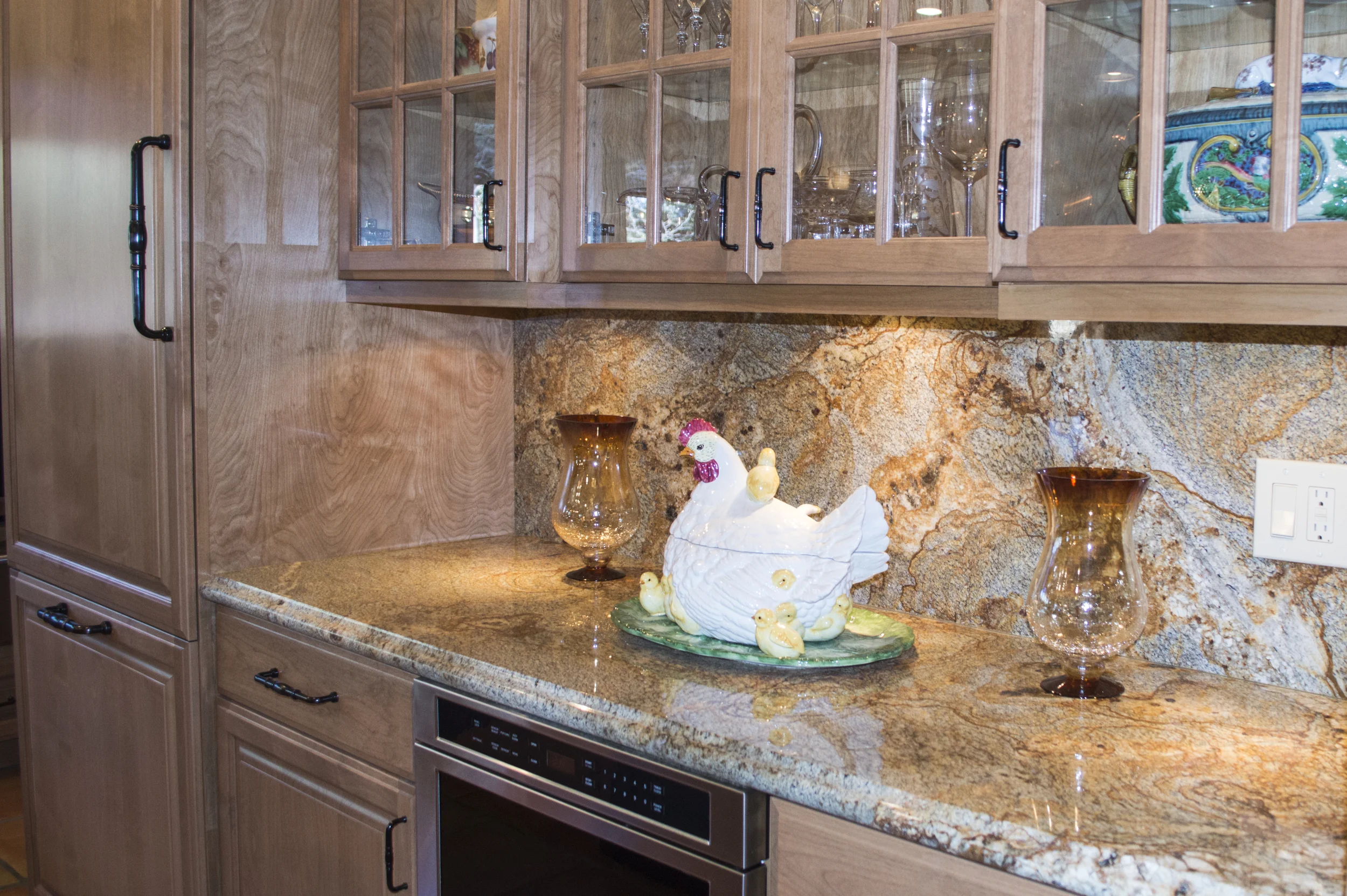 Completed custom kitchen in a residential home near Flagstaff, Arizona.