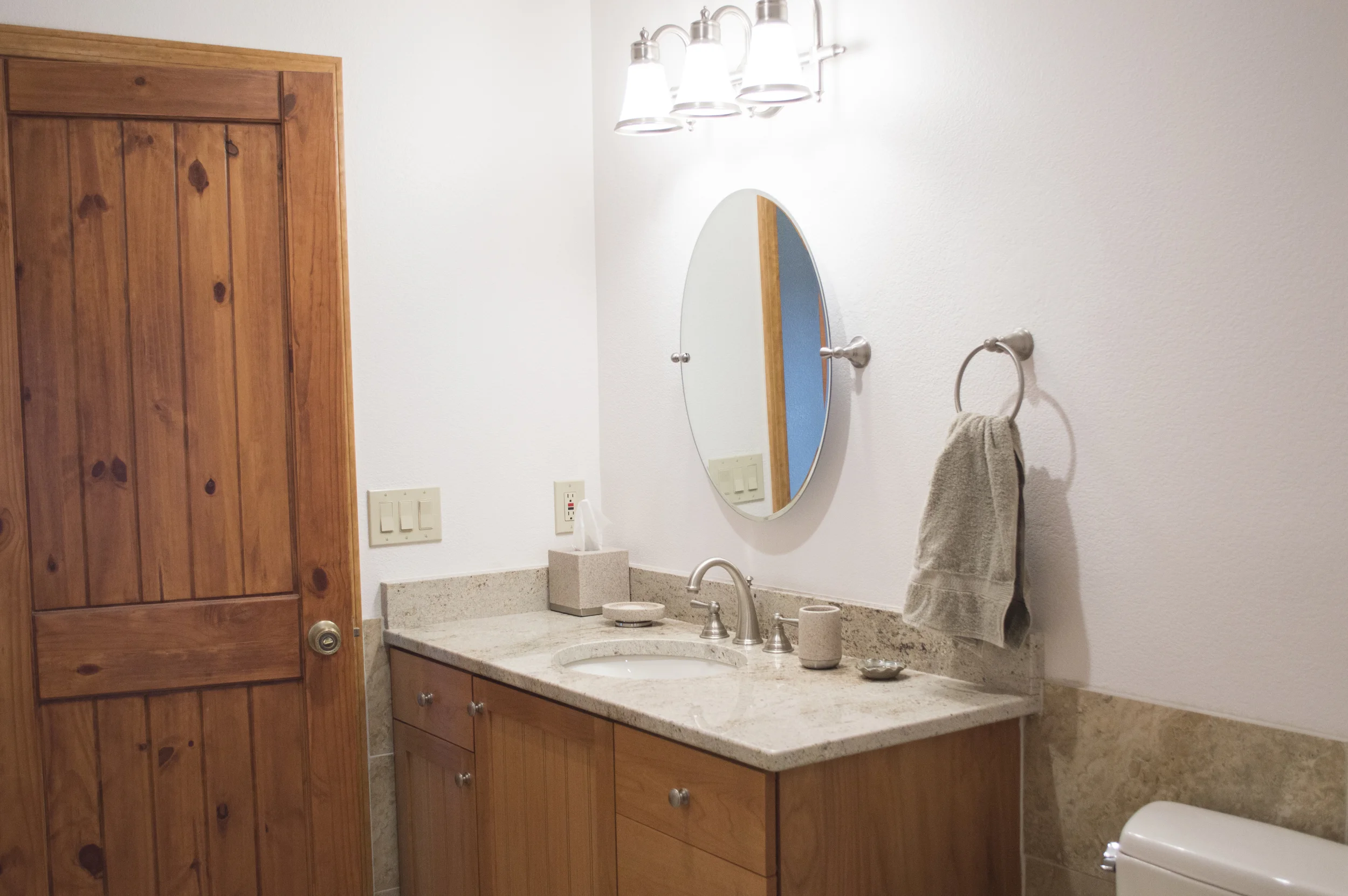 Bathroom remodel of a residential home near Flagstaff, Arizona.