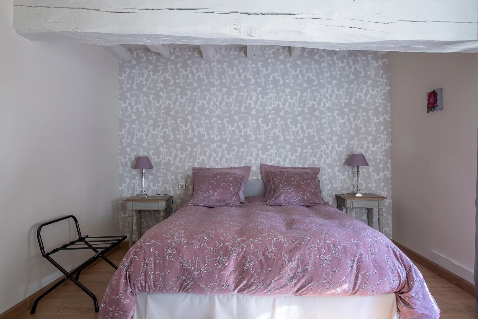 Le lit de la chambre Chablis