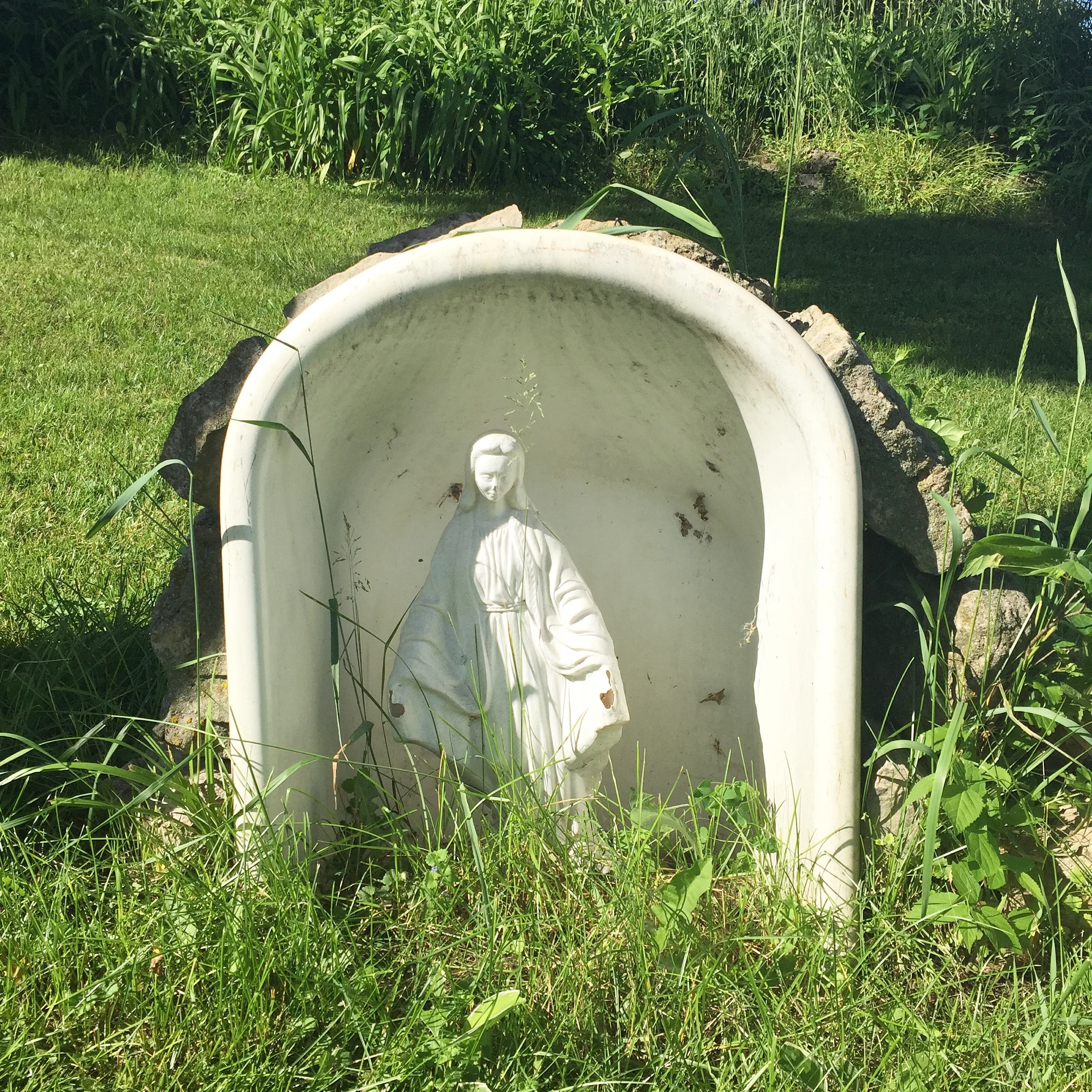 Bathtub Mary grotto on High Bluff St