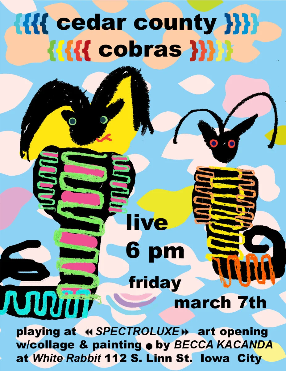 Cedar County Cobras show flyer
