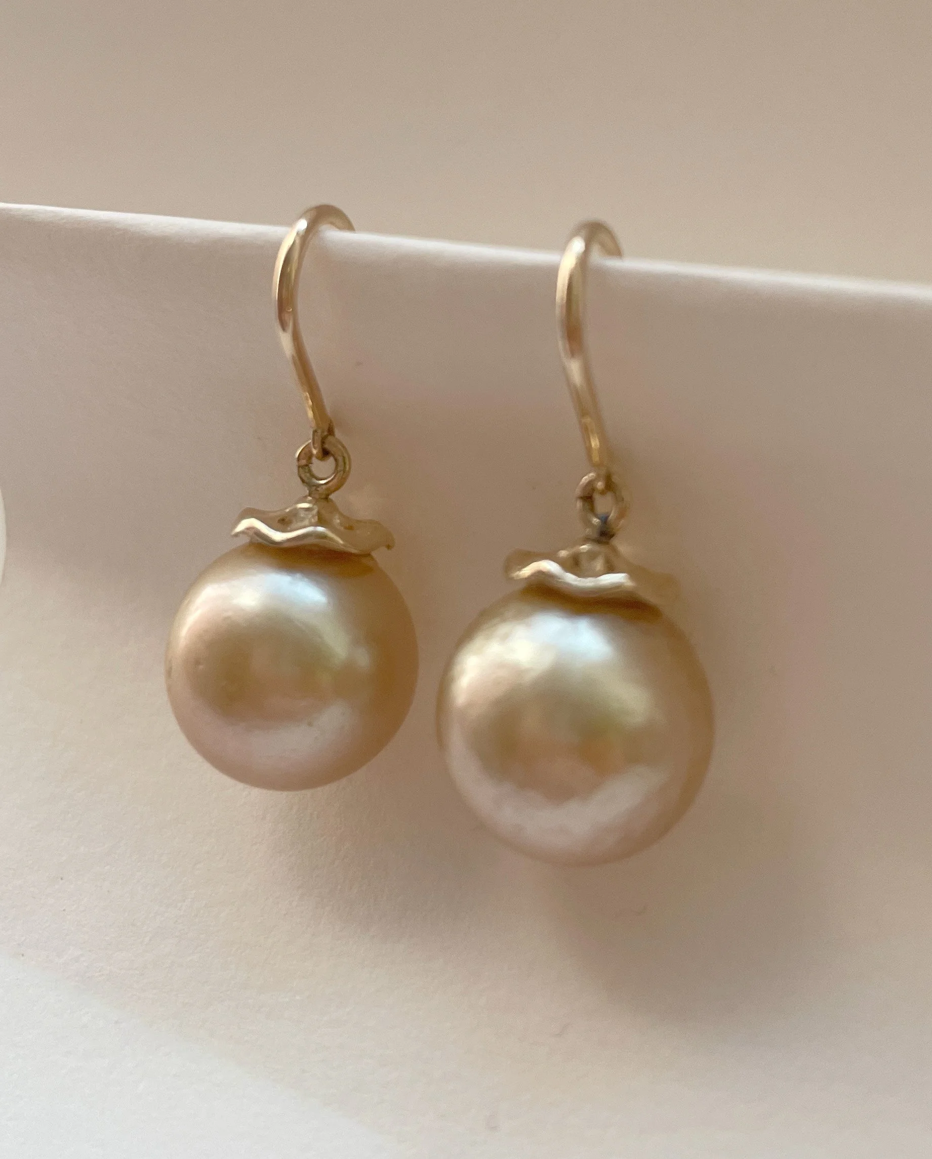 Petiole Cap on Pearl Drop Earrings (Copy)