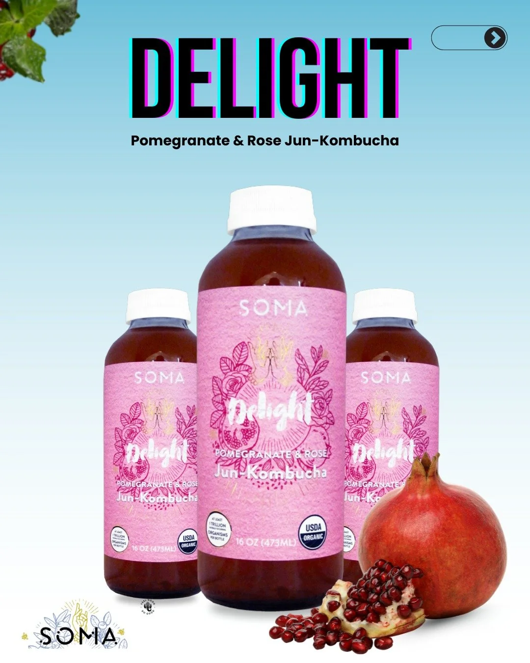 Delight: the fruity floral kombucha you&rsquo;ll want every day. Packed with probiotics, lab-tested, and bursting with flavor.

#kombucha #kombuchatea #probiotics #guthealth #fermentation #booch #wellness #wellnessjourney #holistichealth #wellnesslif