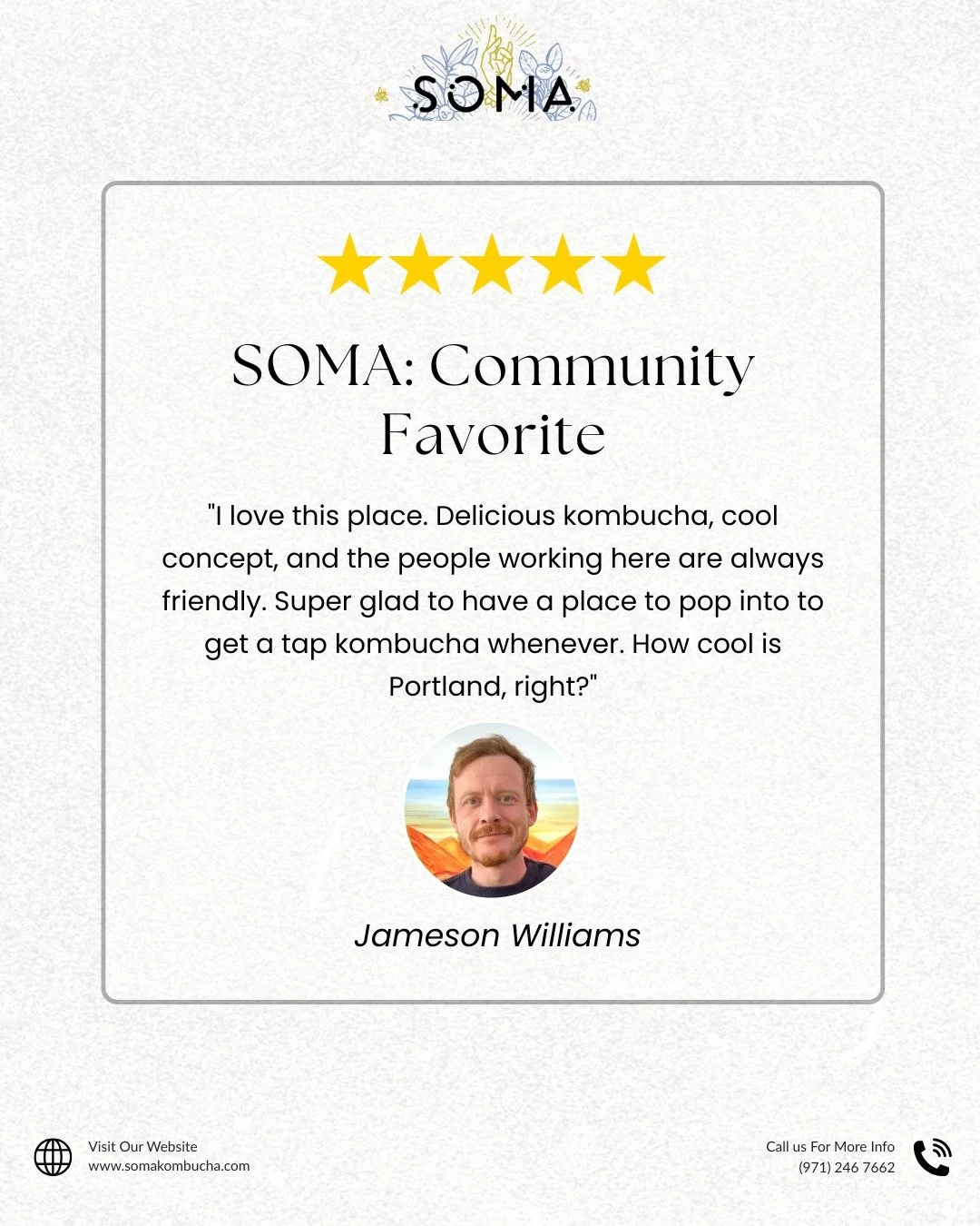 We love our community💛
Your trust is our greatest reward. SOMA is always here for you, with your favorite kombucha. 

#kombucha #kombuchatea #probiotics #guthealth #fermentation #booch #wellness #wellnessjourney #holistichealth #wellnesslifestyle #s