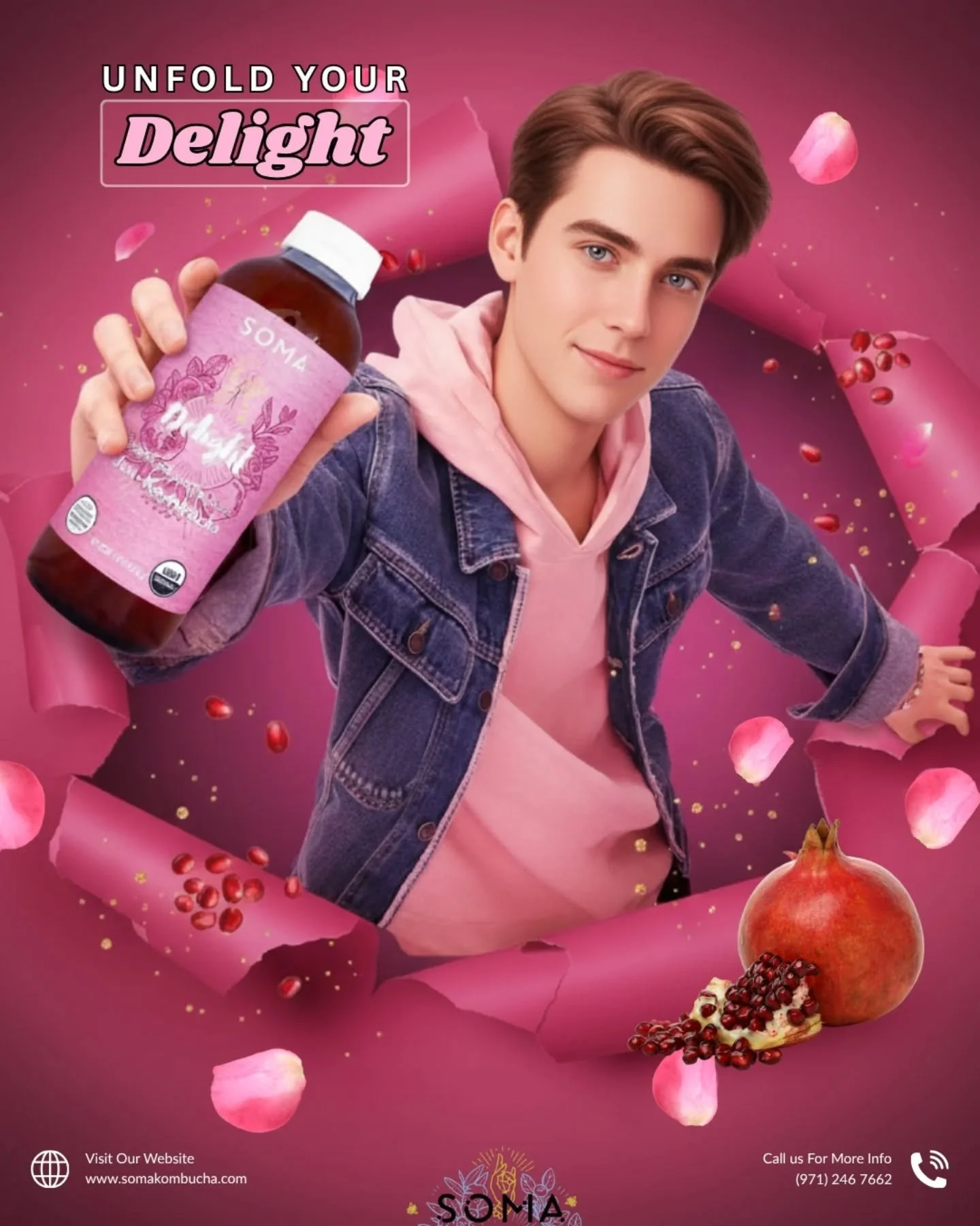 What's your secret to a delightful day? Mine's a bottle of Soma Delight Pomegranate &amp; Rose Jun Kombucha! 😉 This perfect blend is designed to uplift your spirits and tantalize your taste buds.
.
.
#SeattleDrink #KombuchaTime #CapitolHillSeattle #