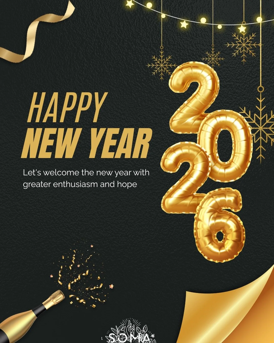 A new year means a new beginning and a healthy life. Let Soma Kombucha be your partner in keeping your body and mind refreshed in 2026. 

Happy New Year! 🥂✨ 

#Kombucha #Health #wellness #Seattle #capitolhill