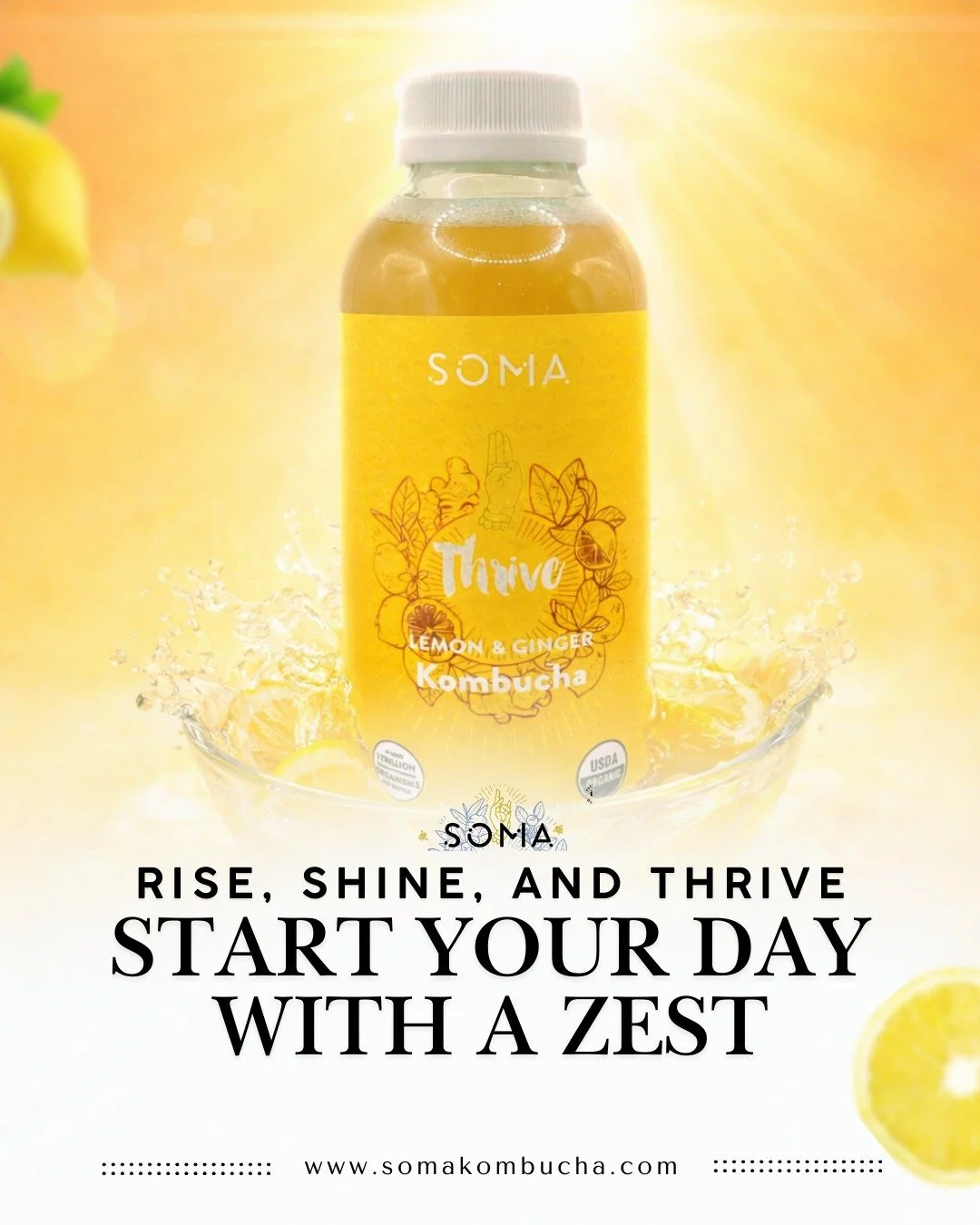 Better than a morning alarm. 🍋☀️ Thrive gives your body the probiotic "hello" it needs to take on the world.

#kombucha #kombuchatea #probiotics #guthealth #fermentation #booch #wellness #wellnessjourney #holistichealth #wellnesslifestyle 