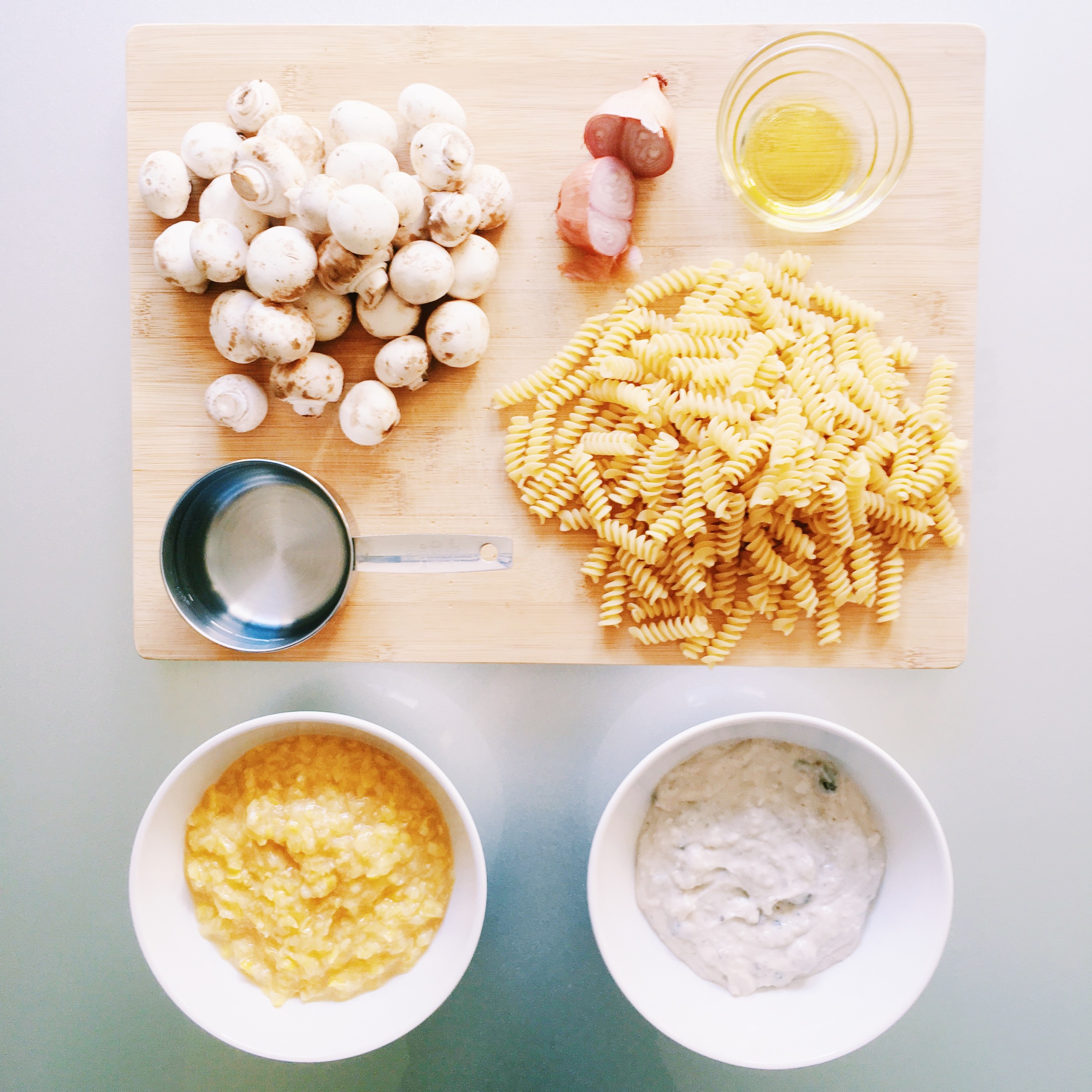 Creamed Corn Mushroom Pasta