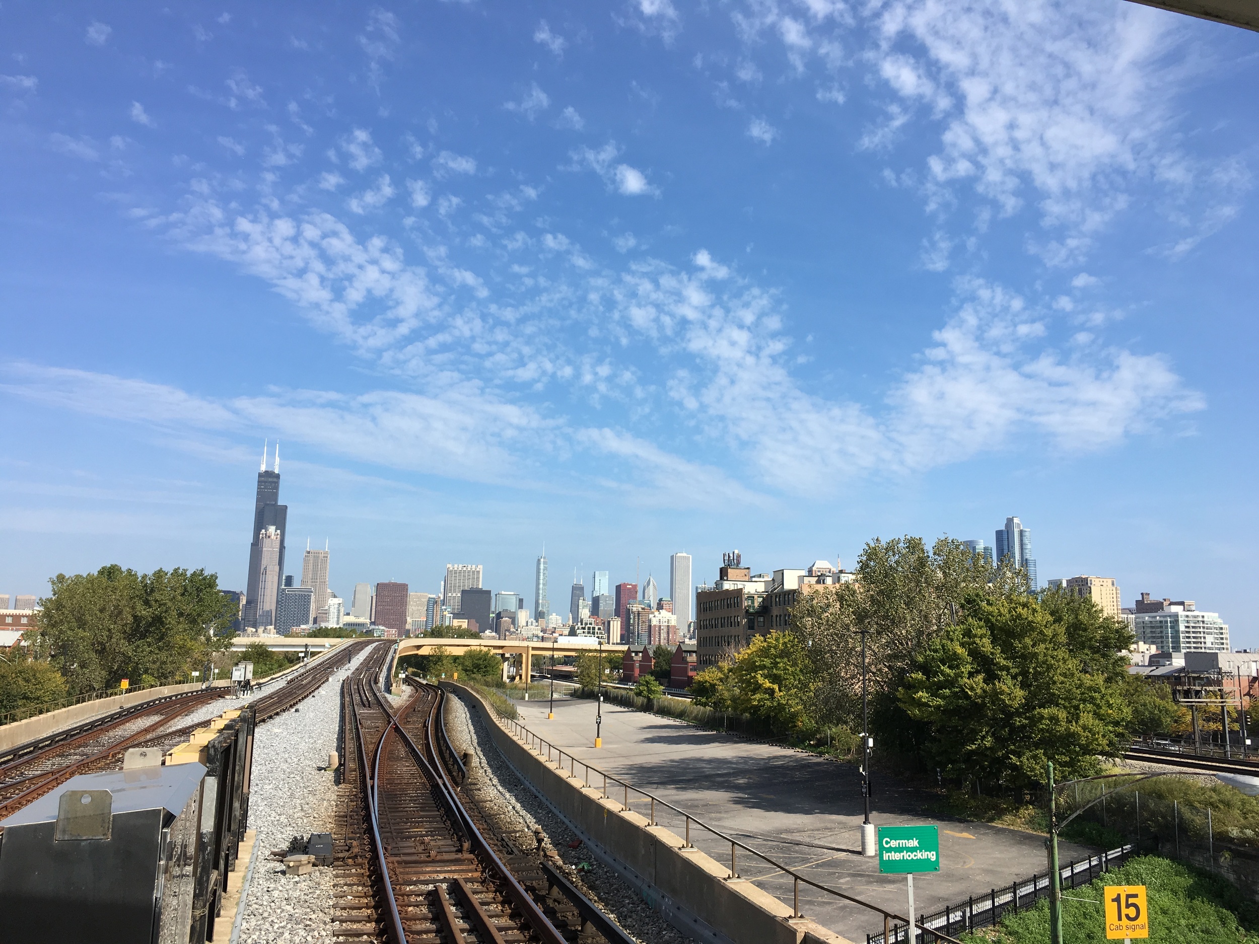 Chinatown Red Line L Stop looking north towards the Loop 