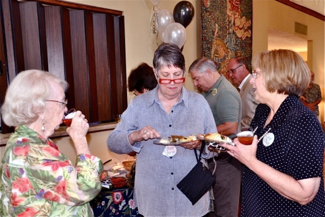 NCG 30th Anniversary. Betty Gilpin, Barb Bartels, and Carol Percy.