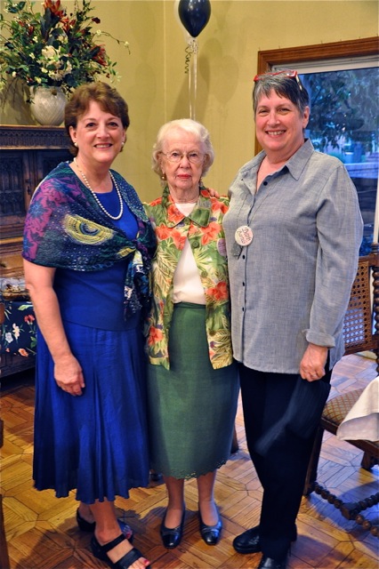 NCG 30th Anniversary. Sheryl Bracey, Betty Gilpin, and Barb Bartels.