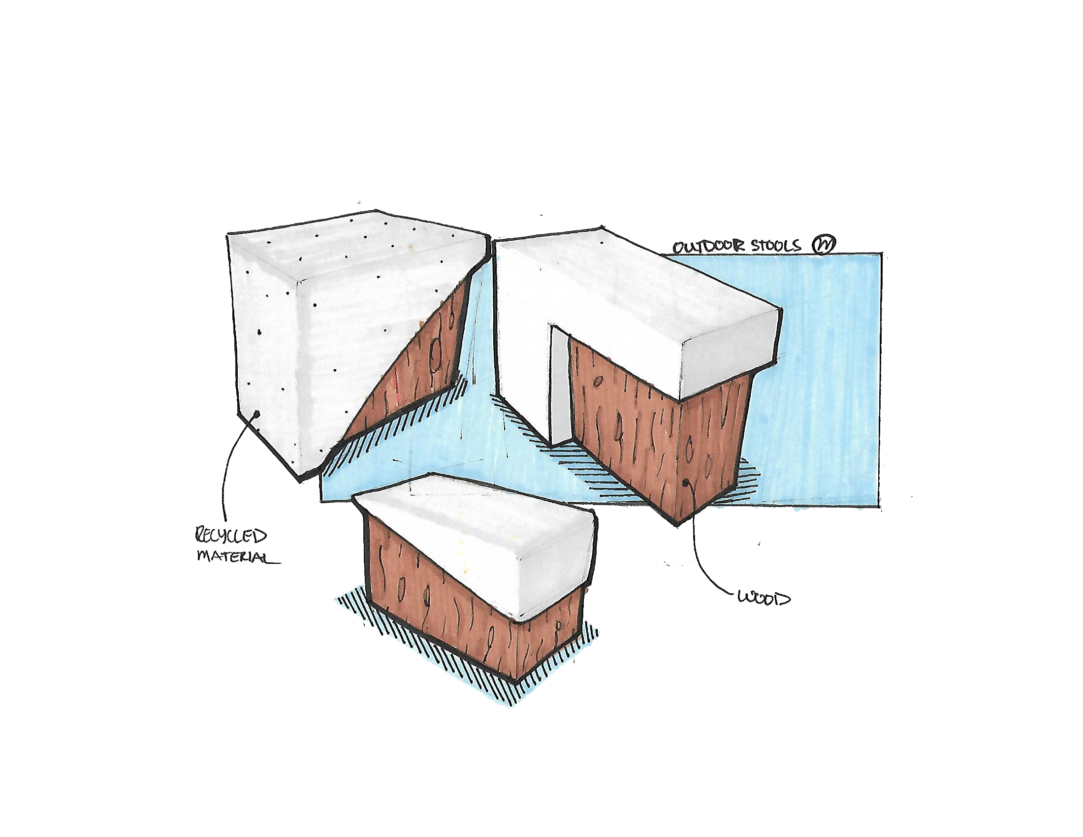 Sustainable Outdoor Stools