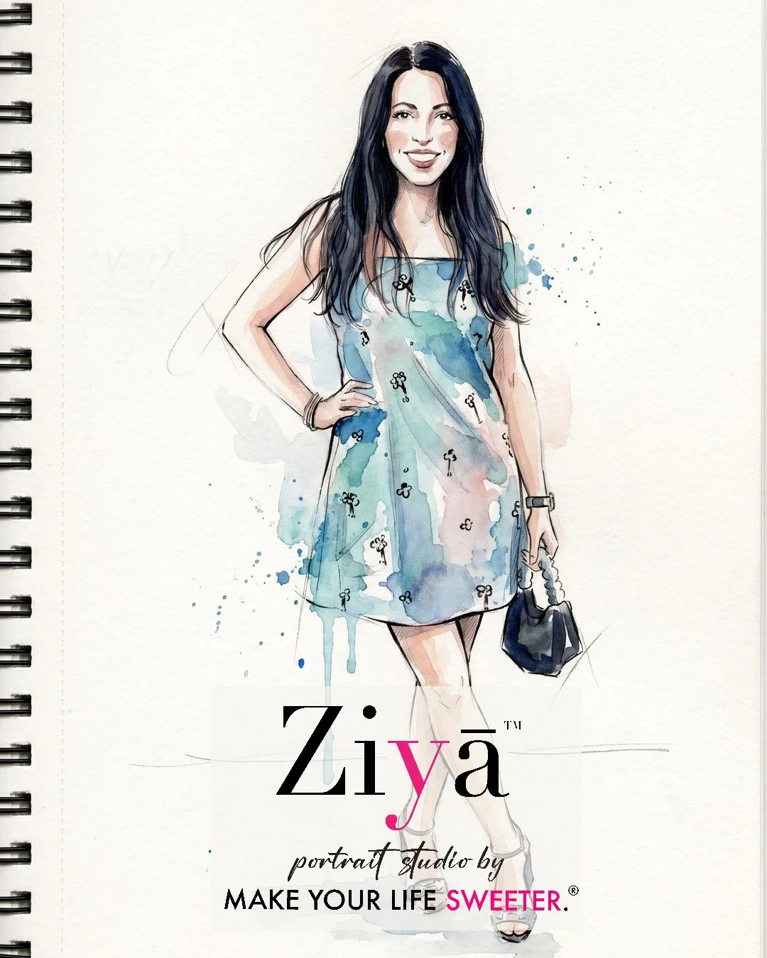 MAKE YOUR LIFE SWEETER - ZIYA AI Watercolor Portrait Experience - THE KNOT GALA - 1780355059_25.jpg