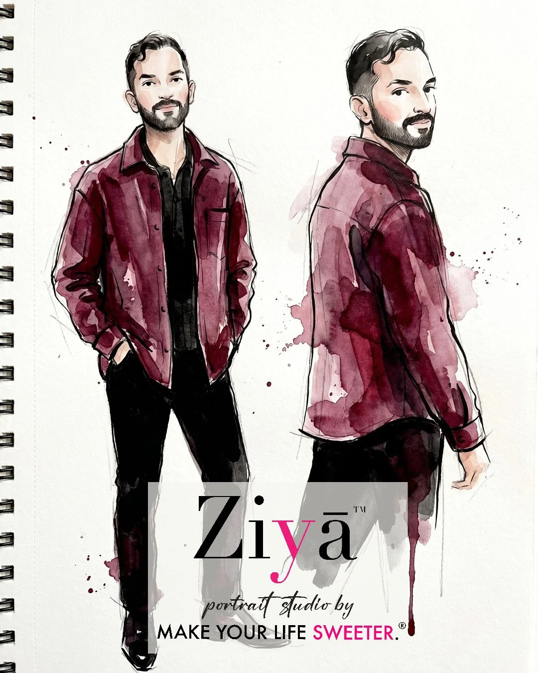 MAKE YOUR LIFE SWEETER - ZIYA AI Watercolor Portrait Experience - THE KNOT GALA - 1780355207_27.jpg