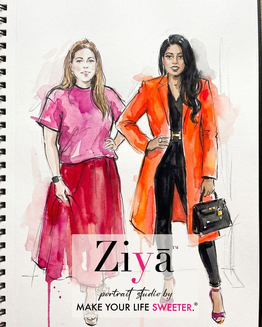 MAKE YOUR LIFE SWEETER - ZIYA AI Watercolor Portrait Experience - THE KNOT GALA - 1780355592_31.jpg