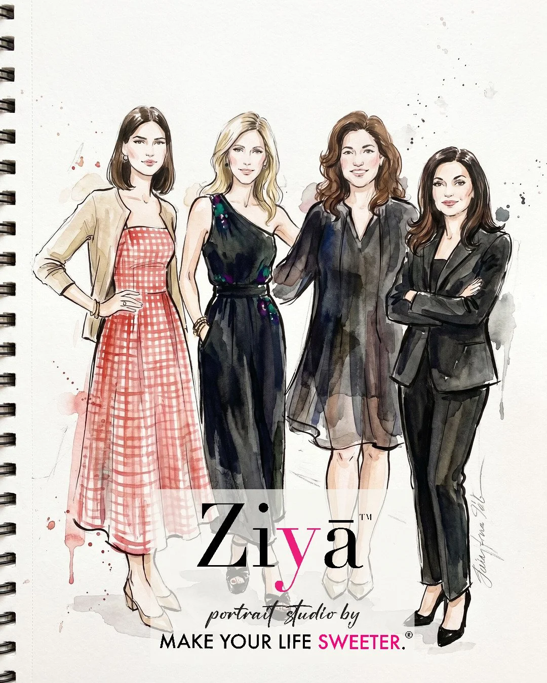 MAKE YOUR LIFE SWEETER - ZIYA AI Watercolor Portrait Experience - THE KNOT GALA - 1780356339_40.jpg