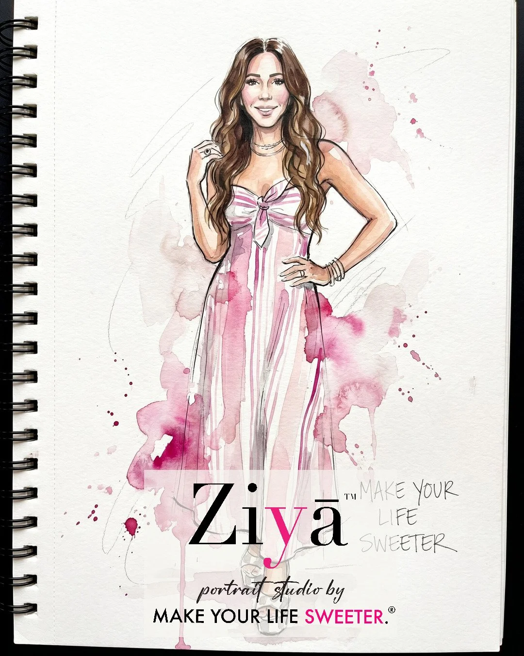 MAKE YOUR LIFE SWEETER - ZIYA AI Watercolor Portrait Experience - THE KNOT GALA - 1780358819_73.jpg