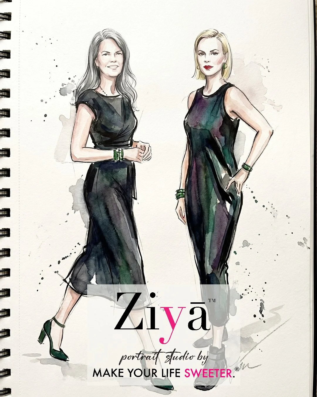 MAKE YOUR LIFE SWEETER - ZIYA AI Watercolor Portrait Experience - THE KNOT GALA - 1780359434_81.jpg
