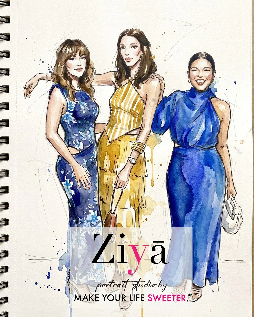 MAKE YOUR LIFE SWEETER - ZIYA AI Watercolor Portrait Experience - THE KNOT GALA - 1780359982_88.jpg