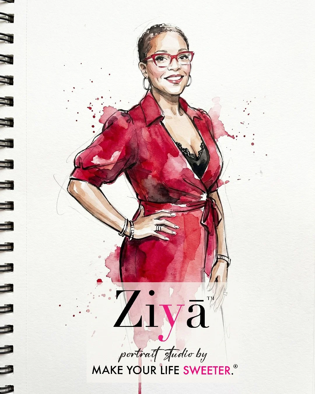 MAKE YOUR LIFE SWEETER - ZIYA AI Watercolor Portrait Experience - THE KNOT GALA - 1780360256_93.jpg
