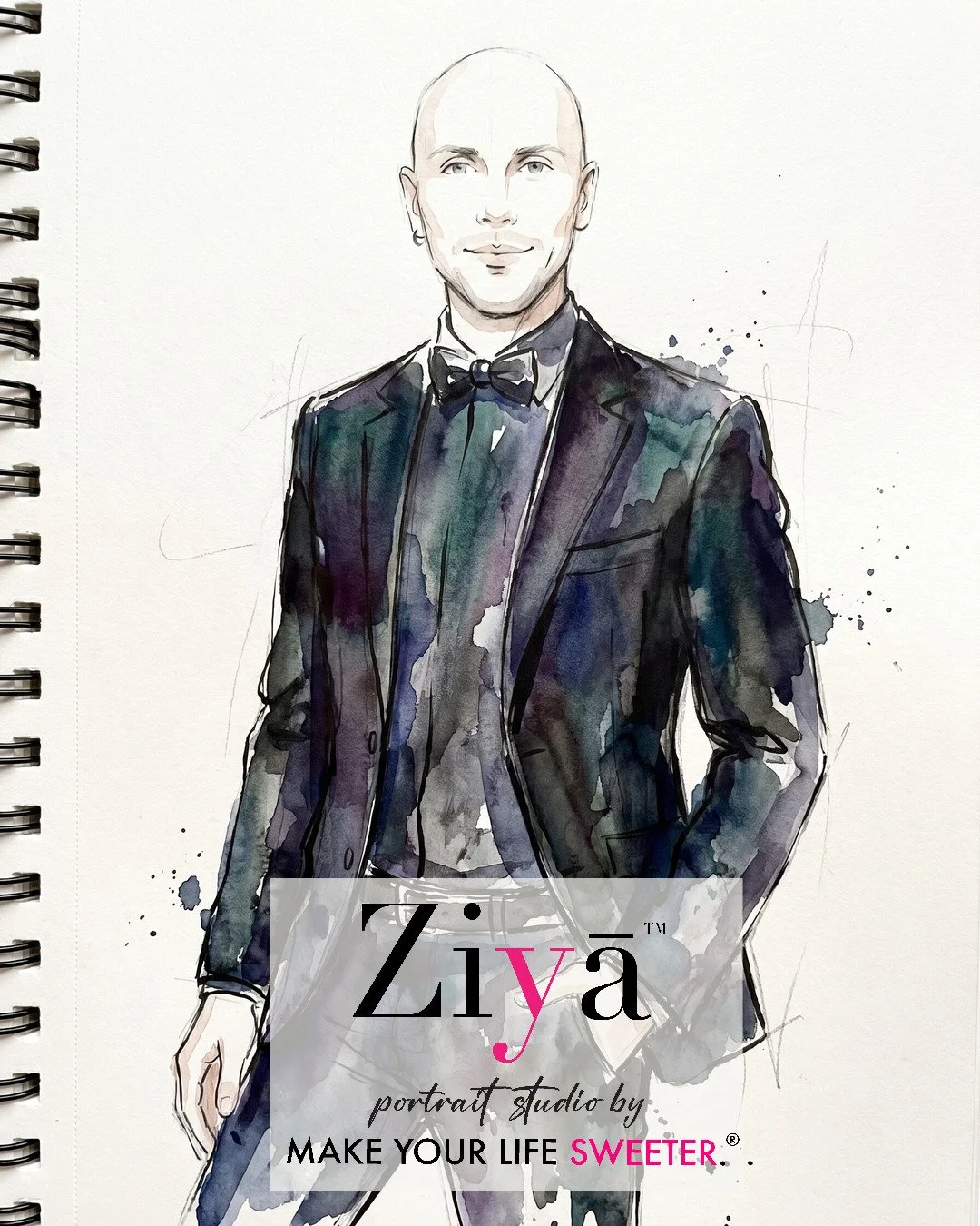 MAKE YOUR LIFE SWEETER - ZIYA AI Watercolor Portrait Experience - THE KNOT GALA - 1780360463_96.jpg