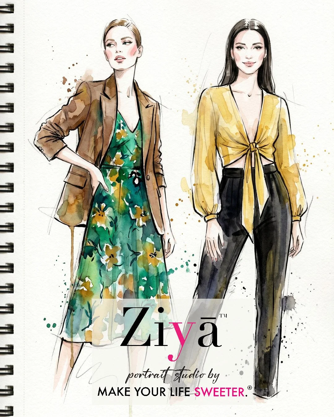 MAKE YOUR LIFE SWEETER - ZIYA AI Watercolor Portrait Experience - THE KNOT GALA - 1780360508_98.jpg