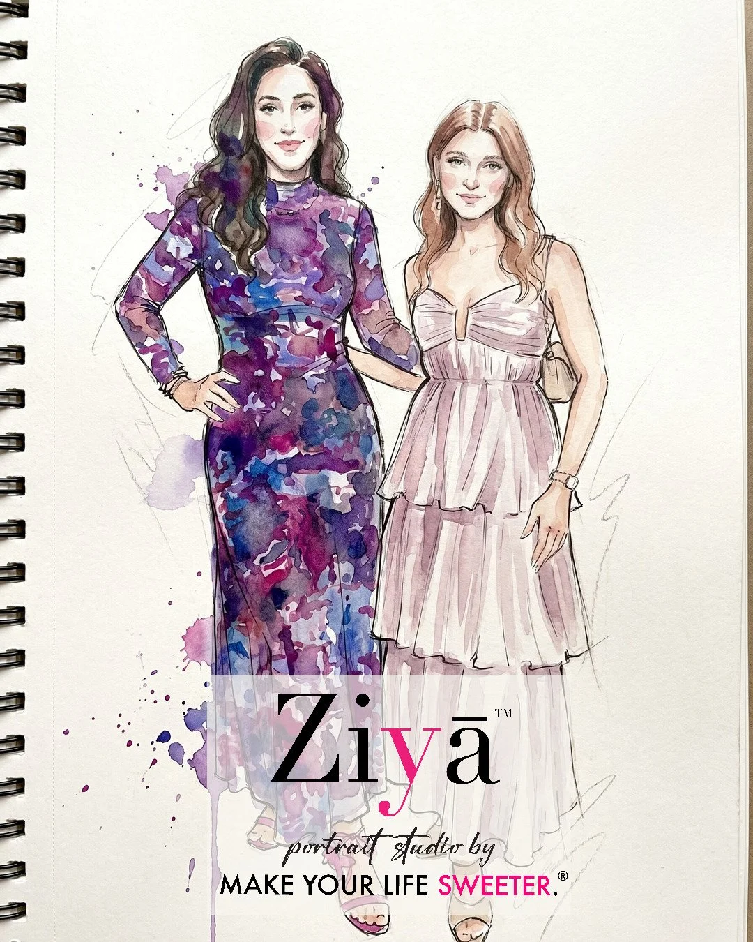 MAKE YOUR LIFE SWEETER - ZIYA AI Watercolor Portrait Experience - THE KNOT GALA - 1780361372_109.jpg