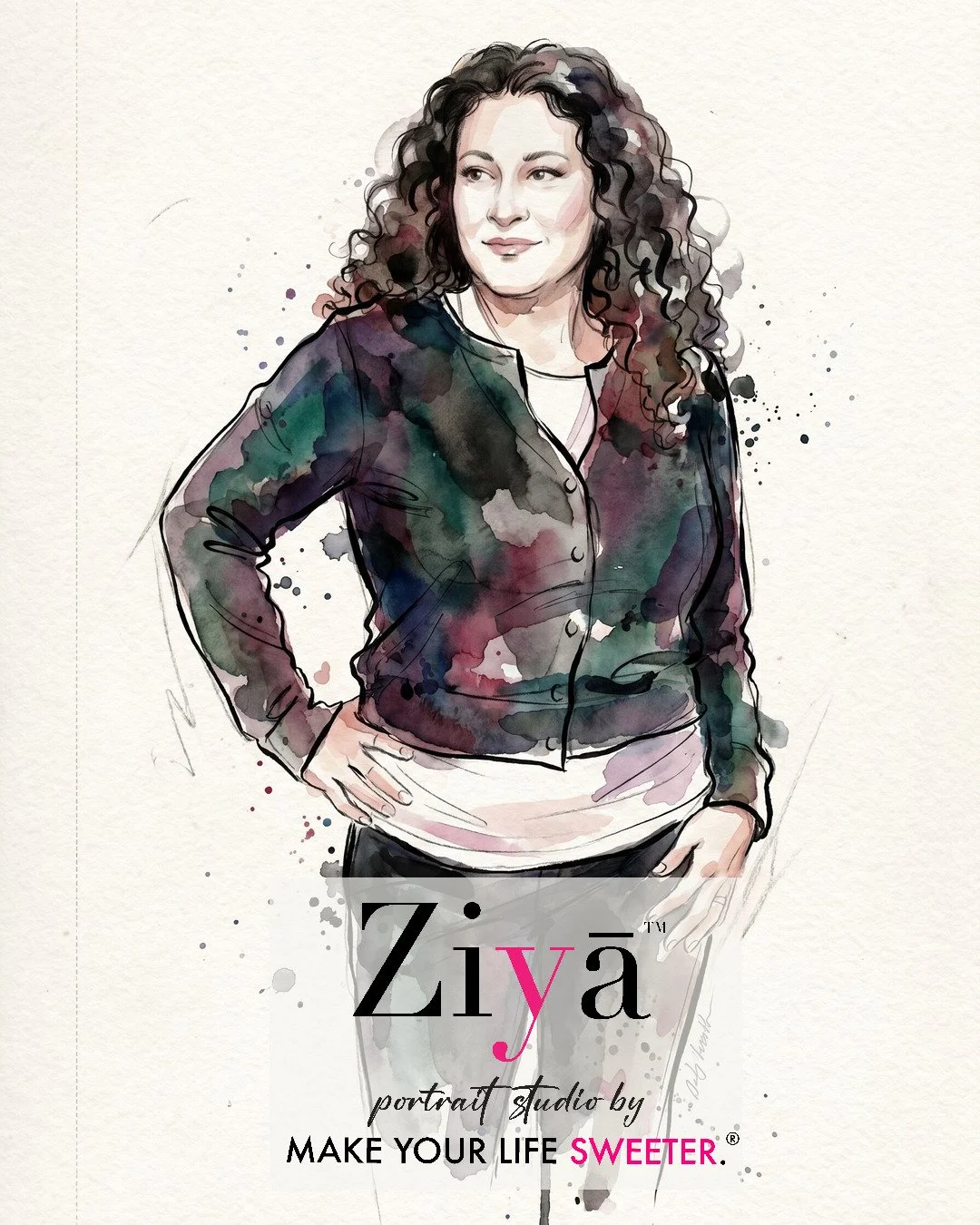 MAKE YOUR LIFE SWEETER - ZIYA AI Watercolor Portrait Experience - THE KNOT GALA - 1780362208_121.jpg