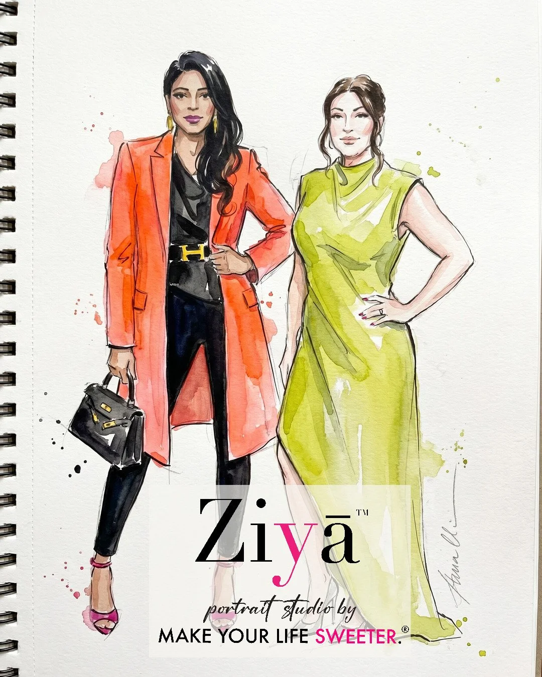 MAKE YOUR LIFE SWEETER - ZIYA AI Watercolor Portrait Experience - THE KNOT GALA - 1780362254_122.jpg