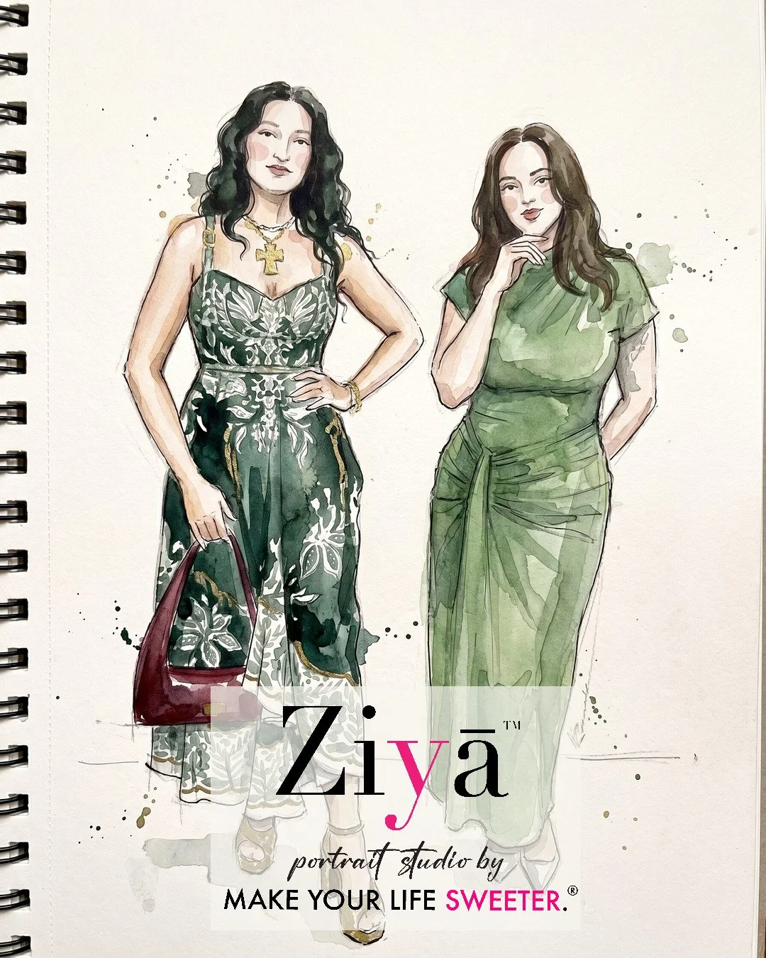 MAKE YOUR LIFE SWEETER - ZIYA AI Watercolor Portrait Experience - THE KNOT GALA - 1780362457_128.jpg
