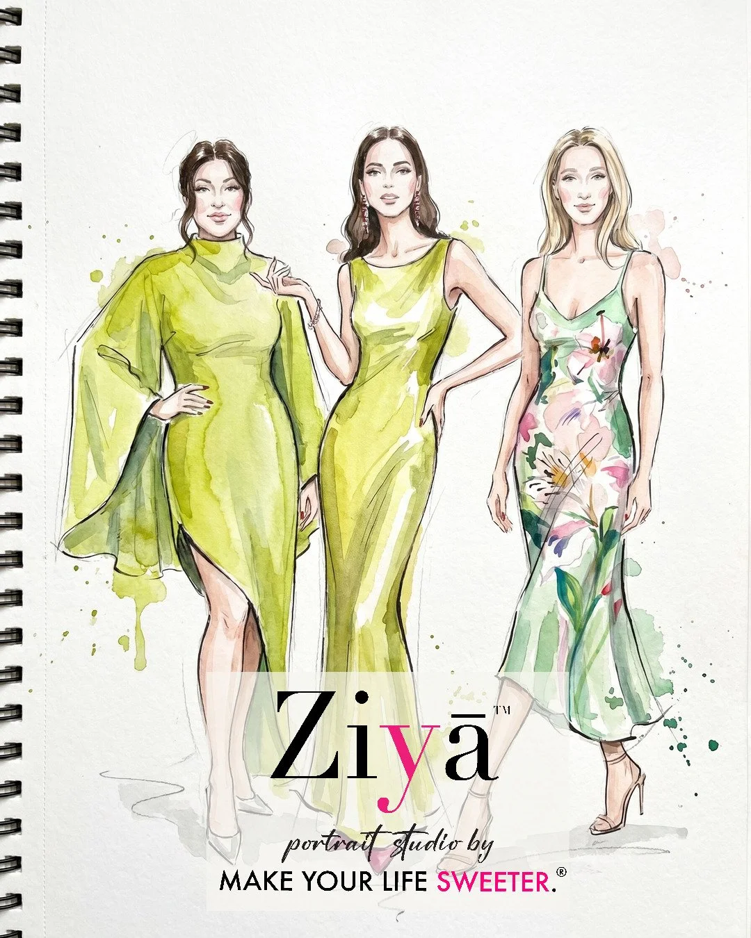 MAKE YOUR LIFE SWEETER - ZIYA AI Watercolor Portrait Experience - THE KNOT GALA - 1780363312_146.jpg