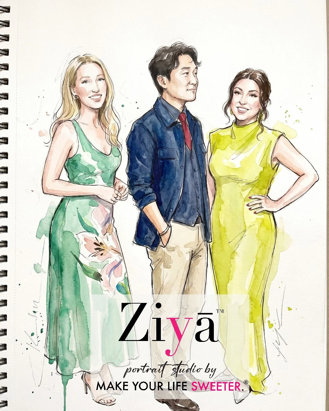 MAKE YOUR LIFE SWEETER - ZIYA AI Watercolor Portrait Experience - THE KNOT GALA - 1780363828_158.jpg