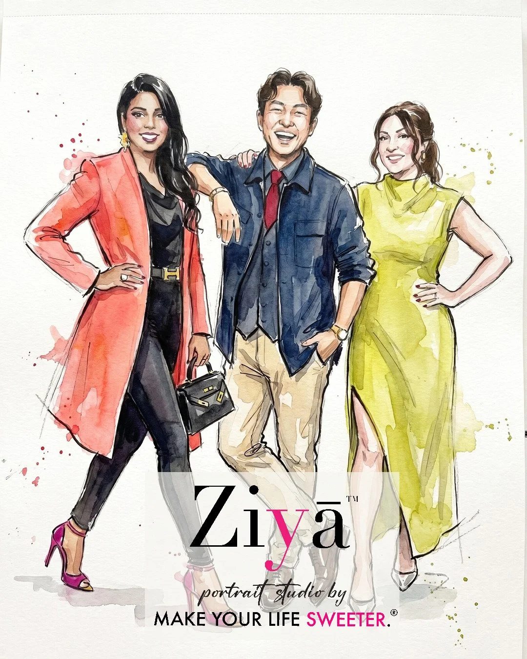 MAKE YOUR LIFE SWEETER - ZIYA AI Watercolor Portrait Experience - THE KNOT GALA - 1780364028_160.jpg