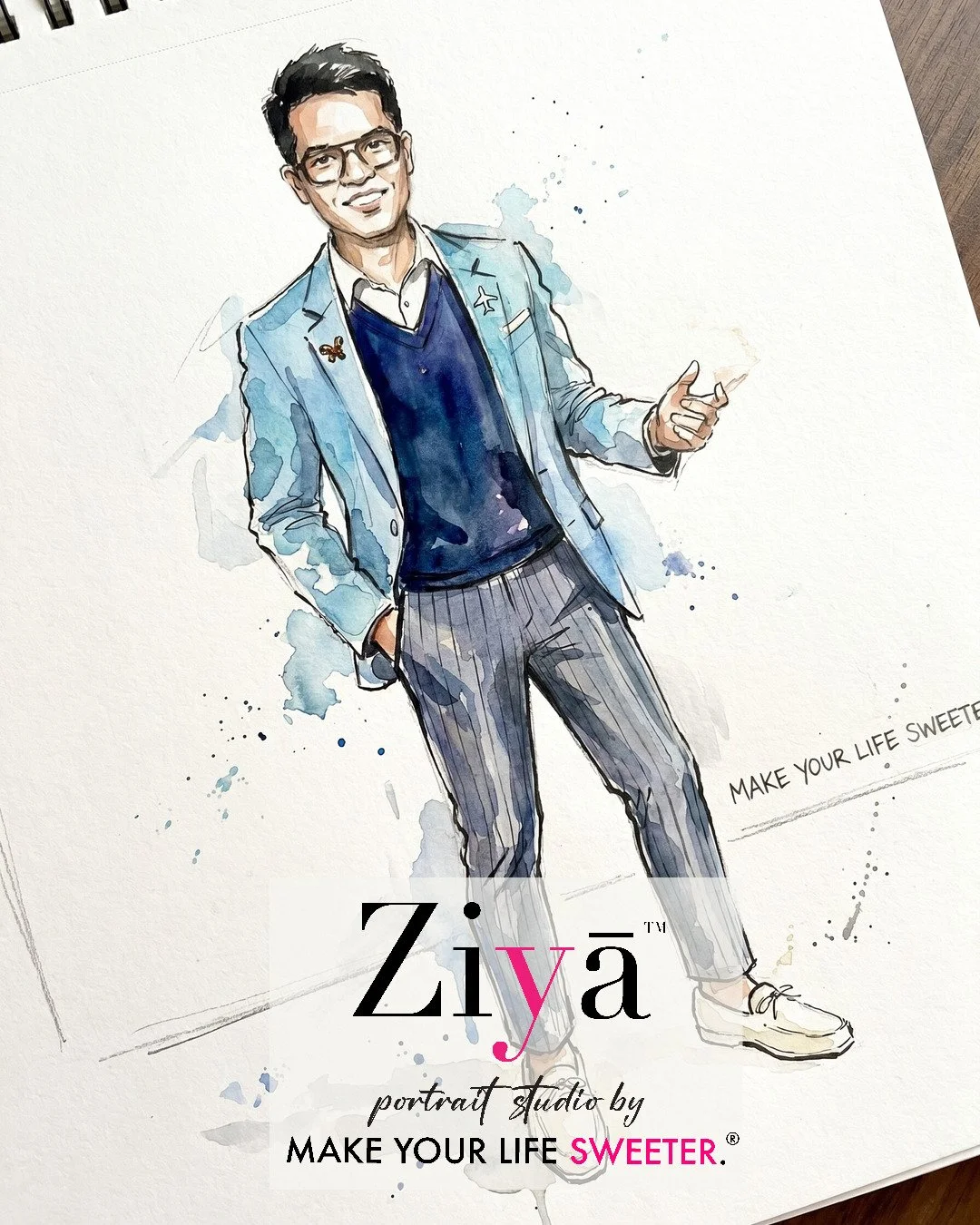 MAKE YOUR LIFE SWEETER - ZIYA AI Watercolor Portrait Experience - THE KNOT GALA - 1780364146_161.jpg