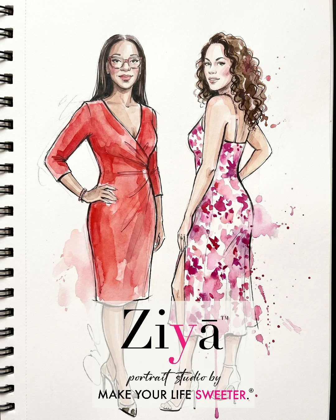 MAKE YOUR LIFE SWEETER - ZIYA AI Watercolor Portrait Experience - THE KNOT GALA - 1780364229_163.jpg
