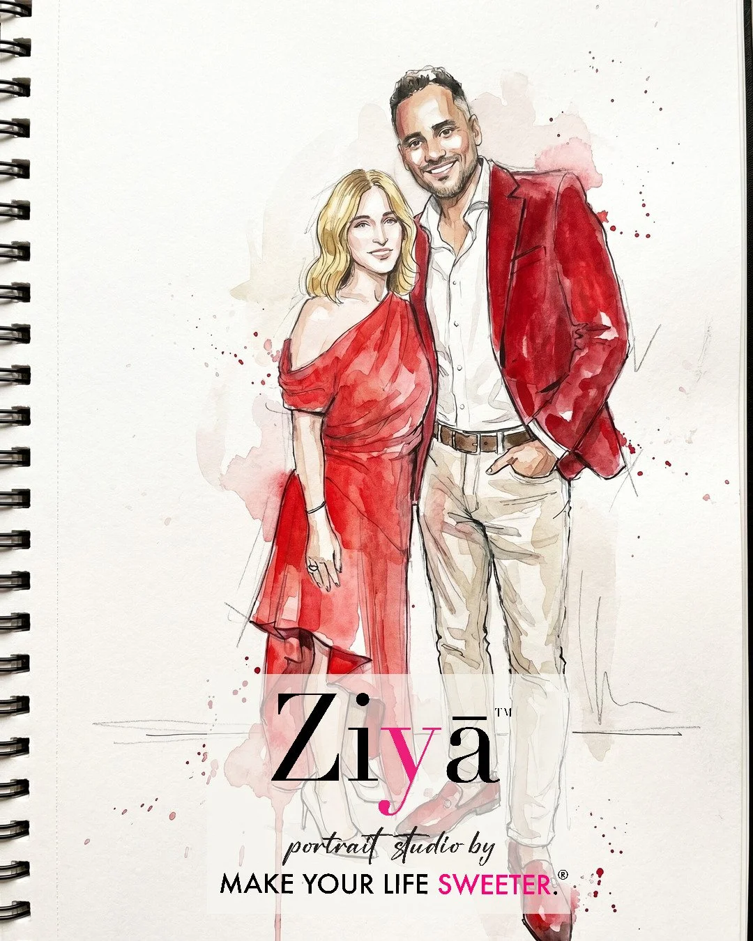 MAKE YOUR LIFE SWEETER - ZIYA AI Watercolor Portrait Experience - THE KNOT GALA - 1780364503_168.jpg