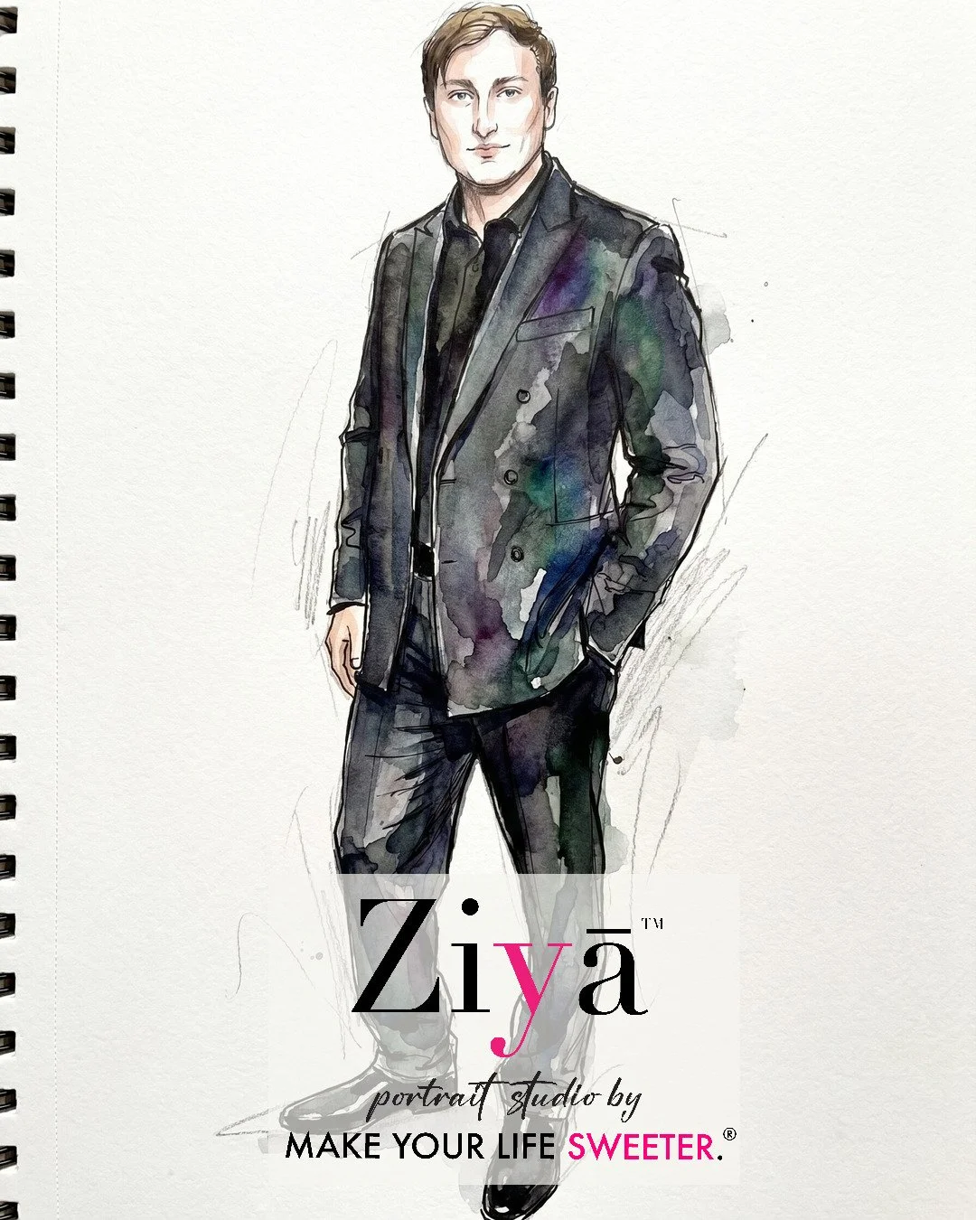 MAKE YOUR LIFE SWEETER - ZIYA AI Watercolor Portrait Experience - THE KNOT GALA - 1780364704_170.jpg