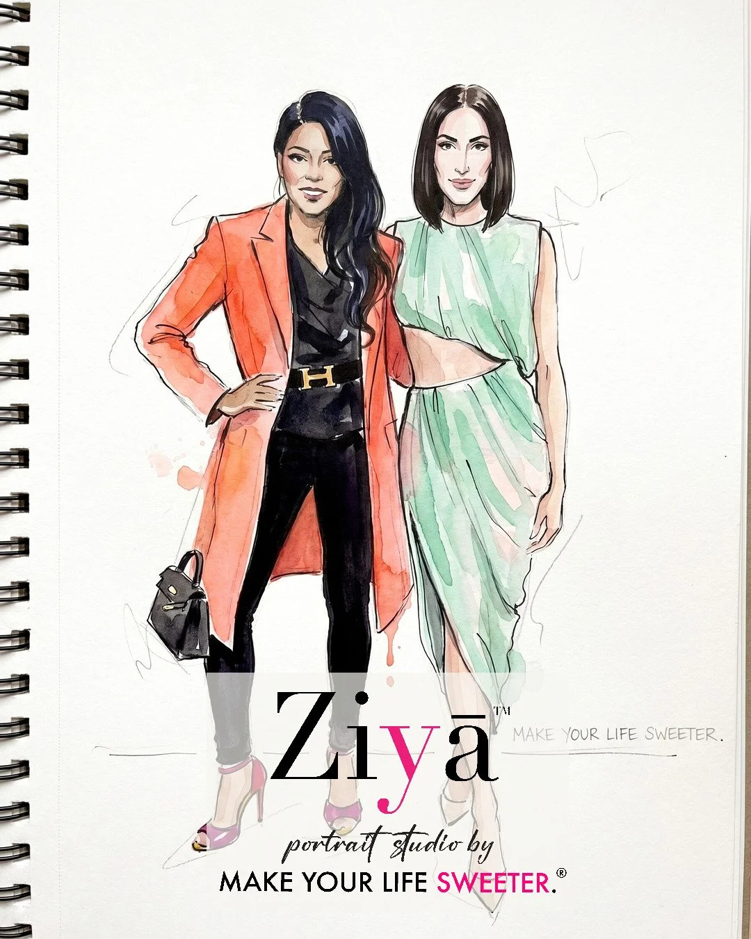 MAKE YOUR LIFE SWEETER - ZIYA AI Watercolor Portrait Experience - THE KNOT GALA - 1780365168_175.jpg