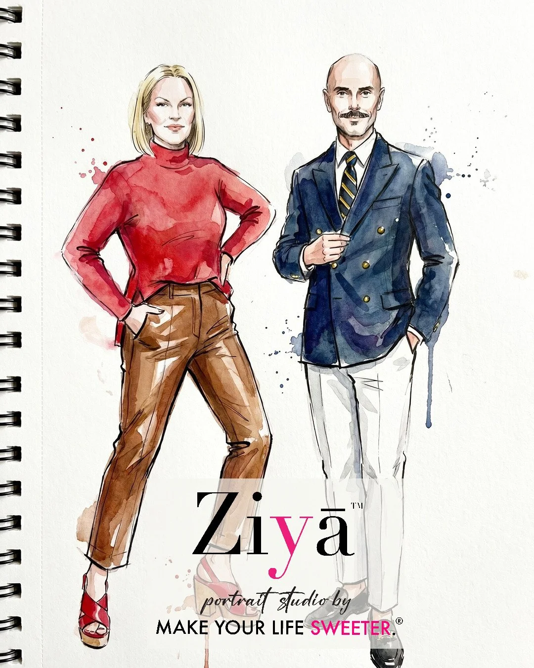 MAKE YOUR LIFE SWEETER - ZIYA AI Watercolor Portrait Experience - THE KNOT GALA - 1780365356_181.jpg