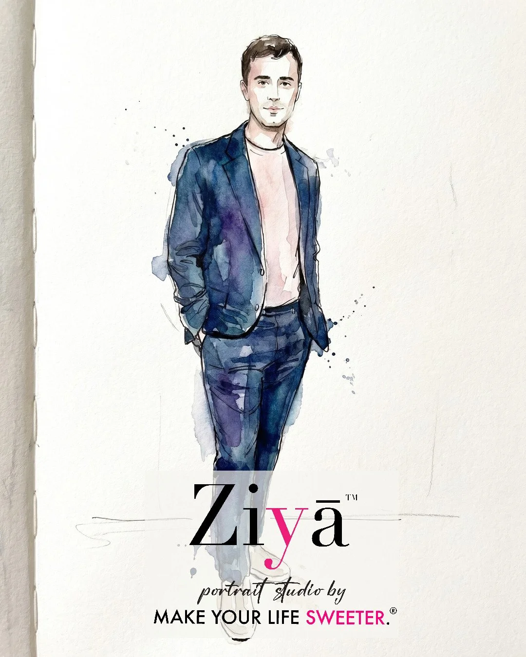 MAKE YOUR LIFE SWEETER - ZIYA AI Watercolor Portrait Experience - THE KNOT GALA - 1780365813_189.jpg