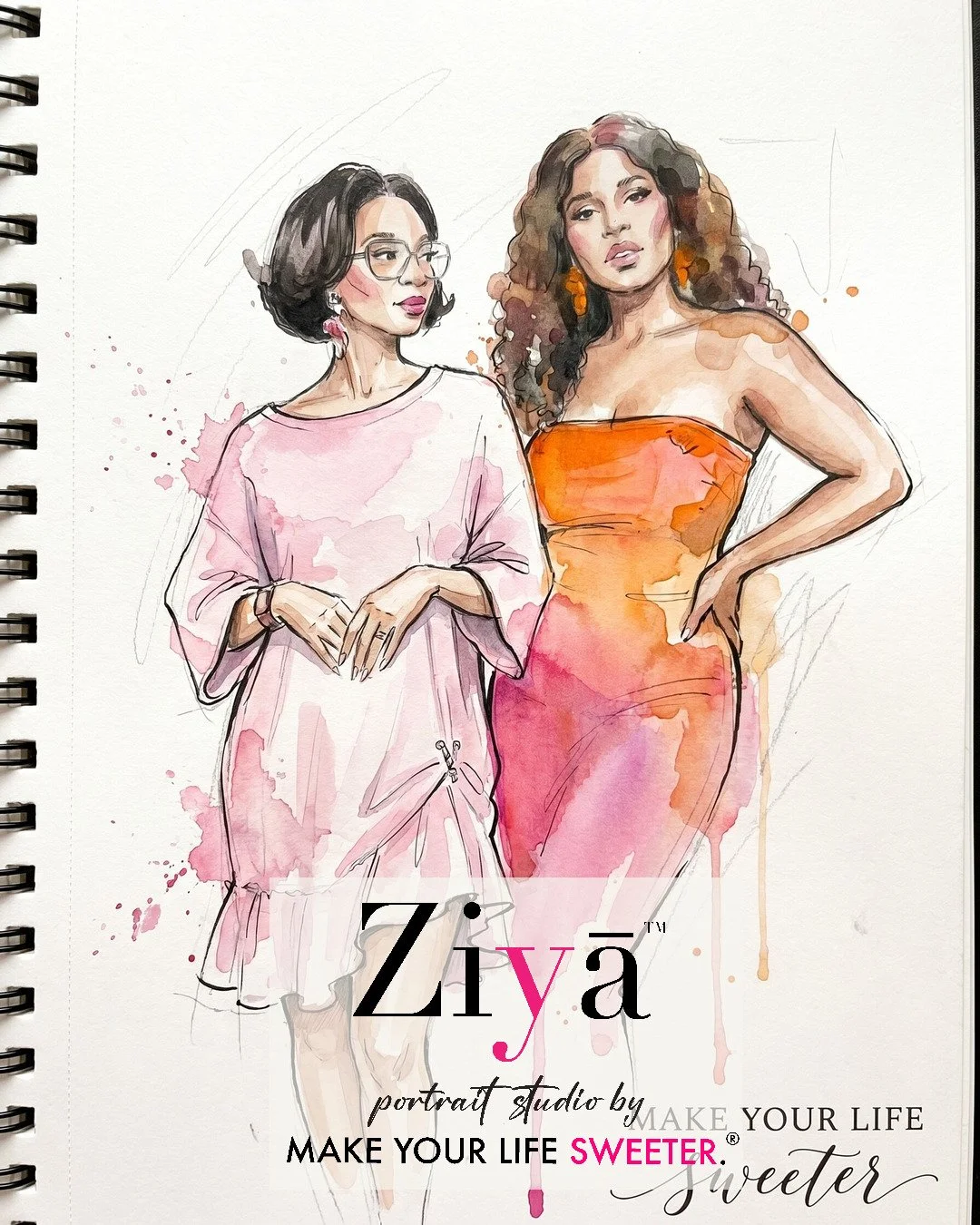 MAKE YOUR LIFE SWEETER - ZIYA AI Watercolor Portrait Experience - THE KNOT GALA - 1780366029_191.jpg