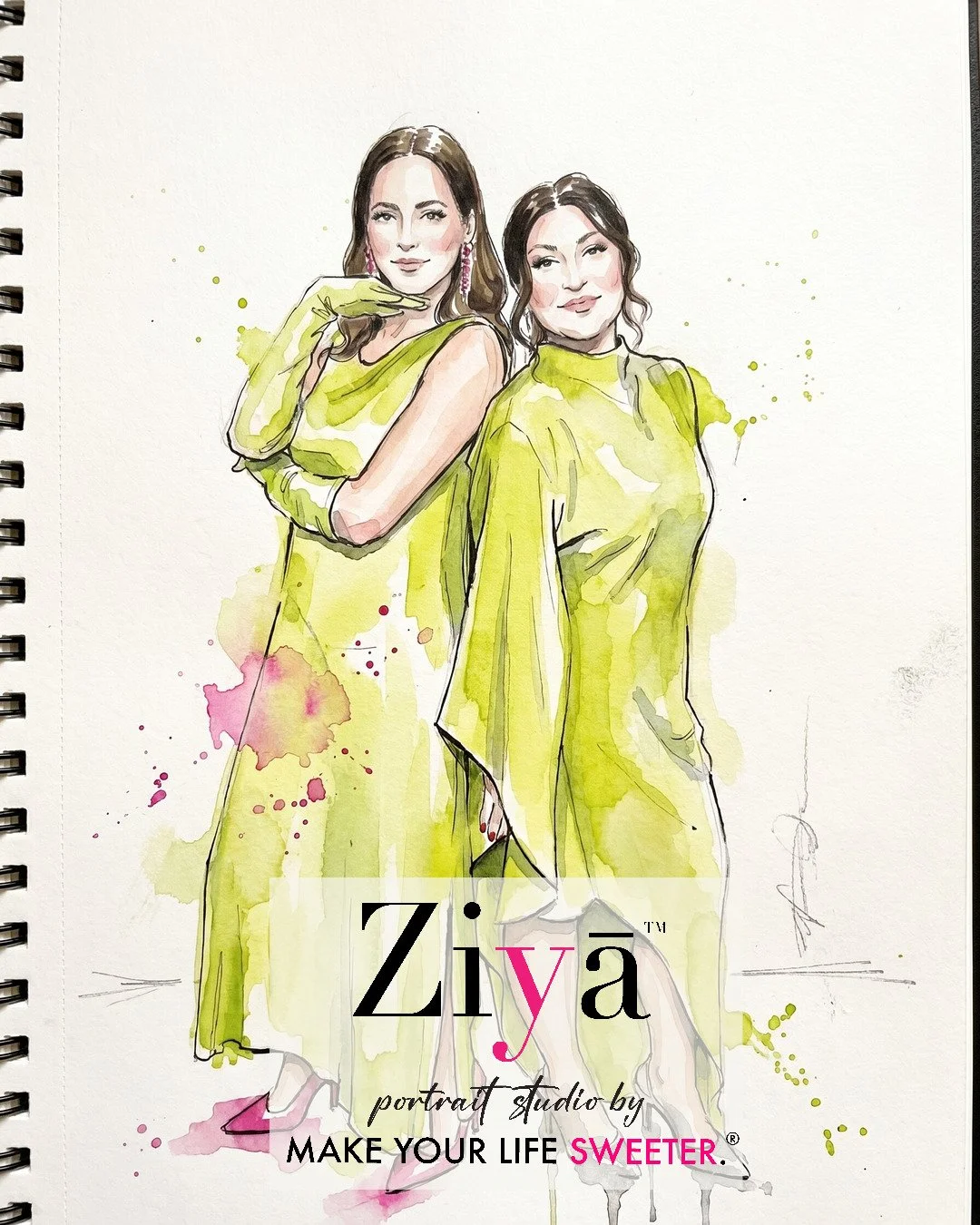 MAKE YOUR LIFE SWEETER - ZIYA AI Watercolor Portrait Experience - THE KNOT GALA - 1780362324_125.jpg