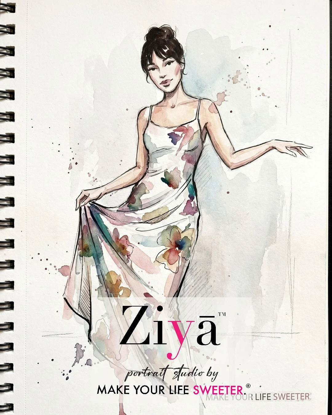 MAKE YOUR LIFE SWEETER - ZIYA AI Watercolor Portrait Experience - THE KNOT GALA - 1780362544_130.jpg