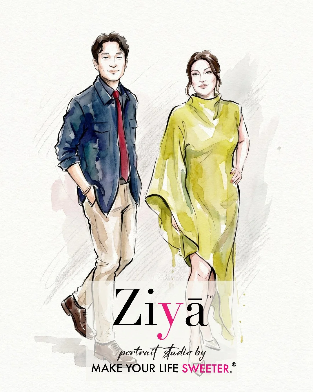 MAKE YOUR LIFE SWEETER - ZIYA AI Watercolor Portrait Experience - THE KNOT GALA - 1780363792_157.jpg